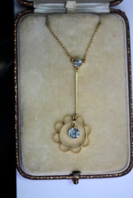 Early 20th cent Aquamarine Pendant