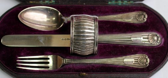 Silver Christening Set